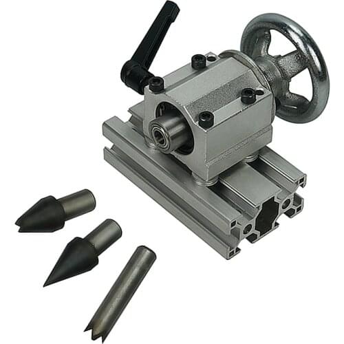 CNC tailstock center height 55mm for rotary Axis 4th A Axis Engraver Milling Machine with tail center 3pcs