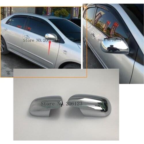 For Toyota Corolla E150 Matrix Prius AM 2007 2008 2009 2010 2011 Yaris Chrome ABS Side Door Rear View Mirrors Covers Trim
