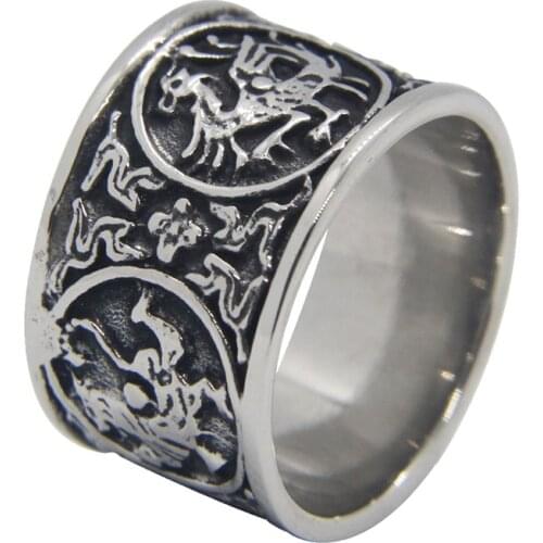Dragon Band Ring 316L Stainless Steel King Of The World Band Ring