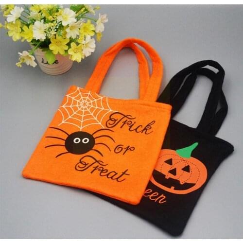 Halloween DIY Pumpkin Candy Basket Halloween Decoration Gift Bags Party Props Festival Children Decoration Ornament M4T6