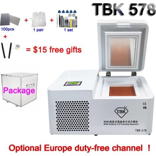 TBK 578 Mini Professional frozen separating Machine For Samsung Edge For iPhone Tablet Screen Refurbishment -185 degree freezer