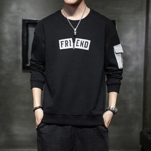 EL BARCO Autumn Cotton Hip Hop Men Hoodies Sweatshirt Black Blue Streetwear Male Tops Shirt Print Harajuku Yellow White Coats