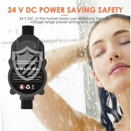 110V 220V 80W Water Pressure Booster Pump for Home Solar Water Heater DC24V 15 Lift Shower Kitchen Sink Water Pressurizing Pumps
