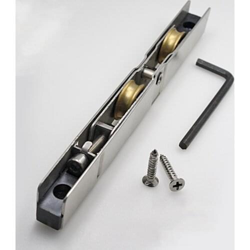 156*13*20mm window roller sliding door plastic steel window pulley Aluminum alloy door brass wheel mute roller hardware