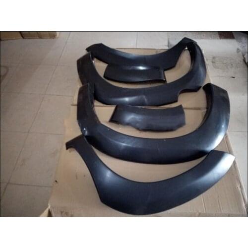 RQXR Car Fender Flares Arch Wheel Eyebrow Protector/mudguard Sticker for Toyota hilux vigo 2004-2014, 6pcs