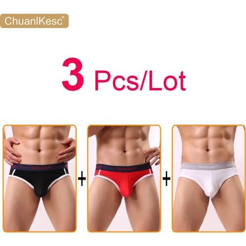 Sexy Mens Underwear Breathable Mesh Protruding U-bag Underwear Low Waist Youth Mens Briefs Hot Selling Sexy Underwear 3Pcs/lot