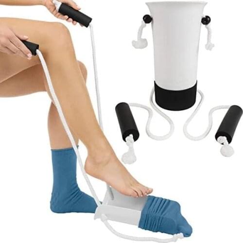 Cross-Border Special Supply with Patent-Free Bending Drawstring Stocking Aid Elderly Pregnant Women Sock Wearing Machine Rehabil
