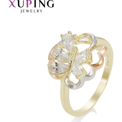 Xuping Fashion Ring Popular Design Charm Style for Girl Women Jewelry Christmas Day Christmas Gift 14842
