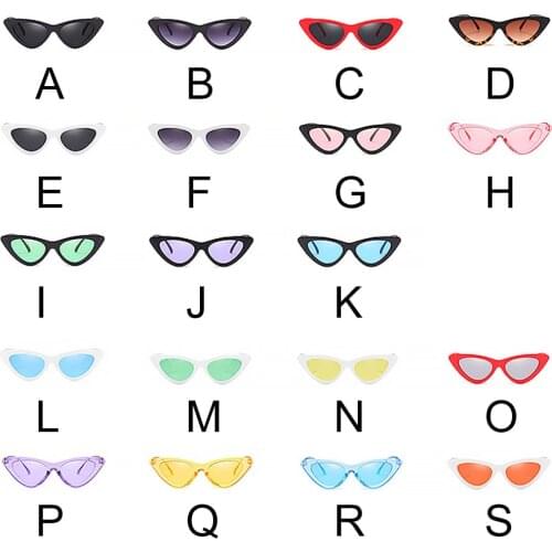 Women Narrow Sunglasses Fashion UV400 Multi Color Goggles Plastic Frame Eye Protection Glasses