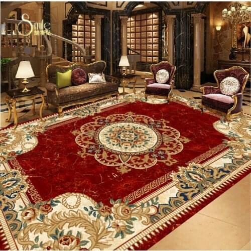 3d flooring European style floor painting pvc self-adhesive wallpaper floor 3d wallpaper 3d floor painting wallpaper