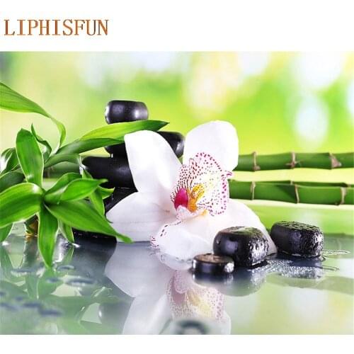 Diamond Painting Cross Stitch Full Square Round Picture of Rhinestone DIY Mosaic Embroidery Flower stones New Year Gift