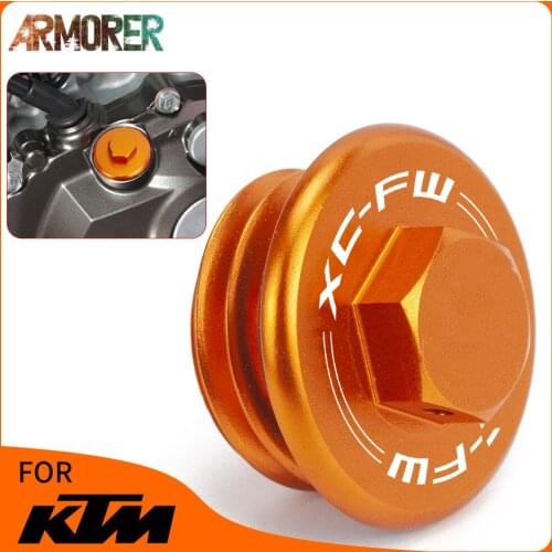 Motorcycle CNC Aluminum Engine Oil Filler Plug Cap Cover Accessories For KTM 350 XCF-W 500XCF-W XCFW XC-FW XCF-W 2018 2019 2020