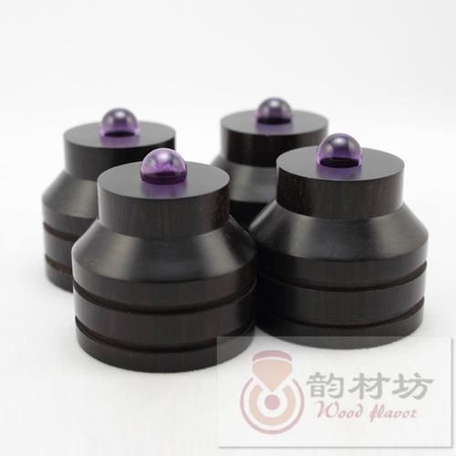 Natural crystal calamander hifi audio Acoustic suspension nail shock 33mm Medium