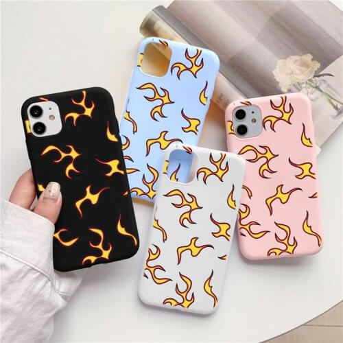 Fashion Flame Case For Huawei P30 Lite P20 P40 Pro Y6 Y7 Y9 2019 P Smart 2021 Honor 8X 9X 10X 10 Lite 8A 20 10i 20i TPU Cover
