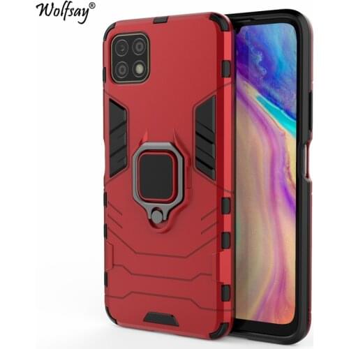 Wolfsay For Huawei Enjoy 20 Case, Enjoy20 Car Holder Armor Cases Hard PC & Soft Silicone Cover for Huawei Enjoy 20 With Magnet