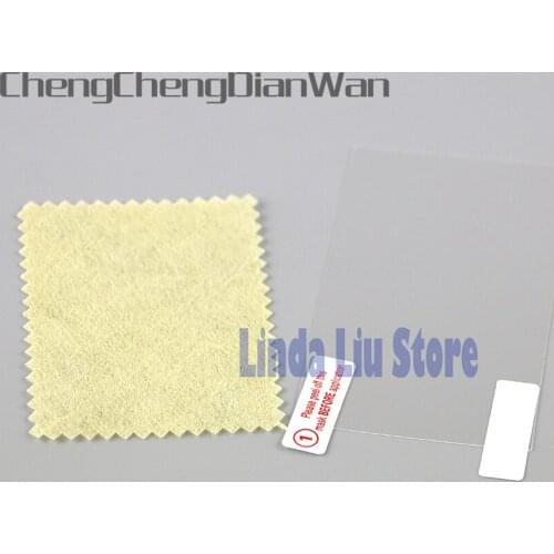 ChengChengDianWan 50sets/lot Clear Screen Protector Protective Film Skin Guard+wipe cloth for PSP1000 2000 3000