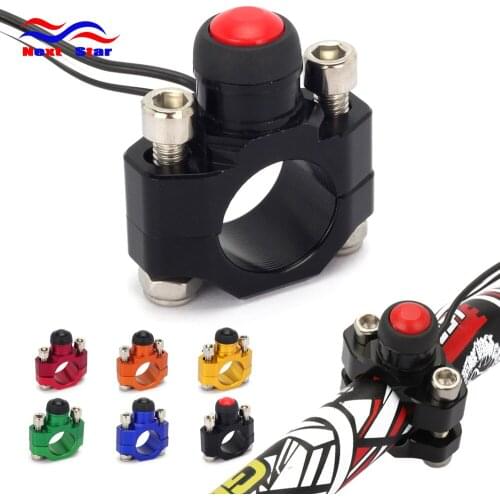 CNC Engine Stop Start Switch Button Handlebar Flameout Switch With Base CRF250R CRF250X CRF450R YZ450F YZ250F KX450F Motorcycle