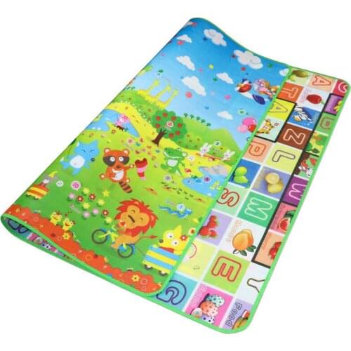 Baby Play Mat 0.5cm Thick Crawling Mat Double Surface Baby Carpet Rug Animal Car Developing Mat for Children Game Pad