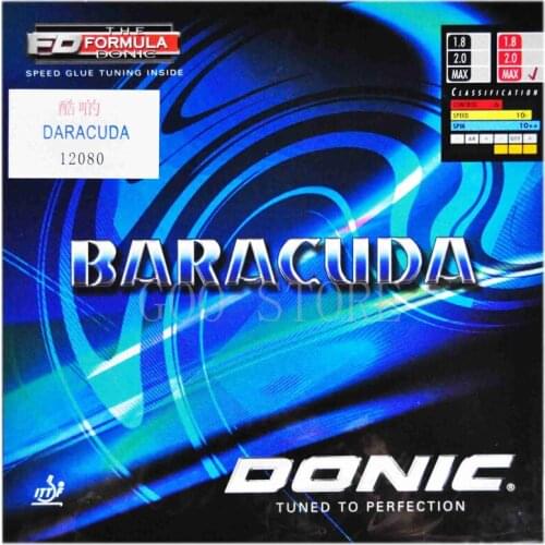 DONIC BARACUDA Fast Attack Loop Pimples in Table Tennis Rubber Ping Pong Sponge Tenis De Mesa