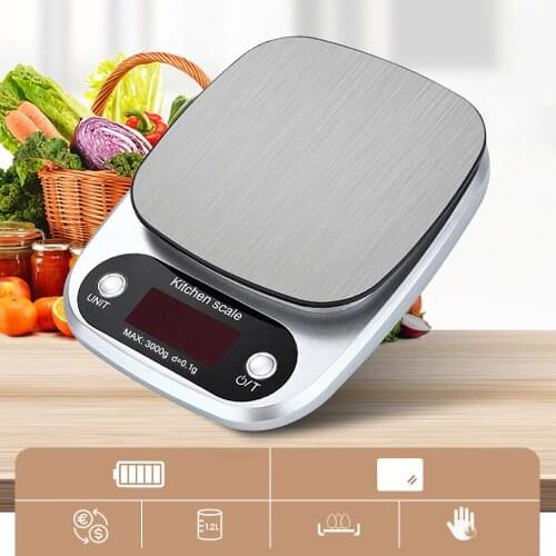 Electronic kitchen scales 3kg Digital Weighing food scale Multi-function LCD cooking scale household scale measuring tool