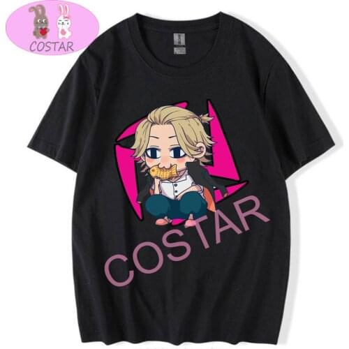COSTAR Anime Tokyo Revengers Sano Manjiro Ken Ryuguji Komando Cute Printed Soft Wearing Fashion T-shirt Harajuku Unisex Tees