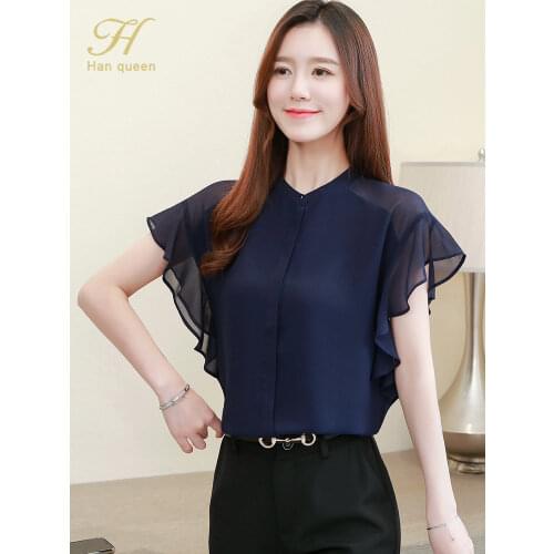 Серые блузки H Han Queen China At AliExpress