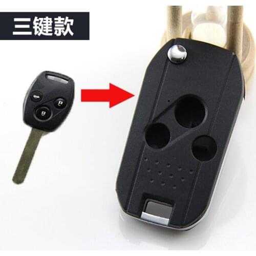 3 BUTTONS MODIFIED FLIP REMOTE KEY SHELL CASE FOR HONDA FIT CITY CRV ODYSSEY ACCORD 7 8 FOB COVER (OLD STYLE) +FREE SHIPPING