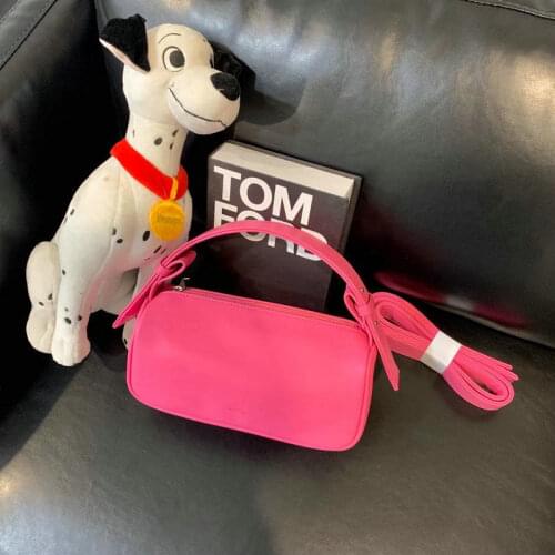 Fashion Candy Color Ladies Armpit Bag Retro pu leather Female Shopper Hobos Handbag Vintage Women Baguette Shoulder Bag Clutch