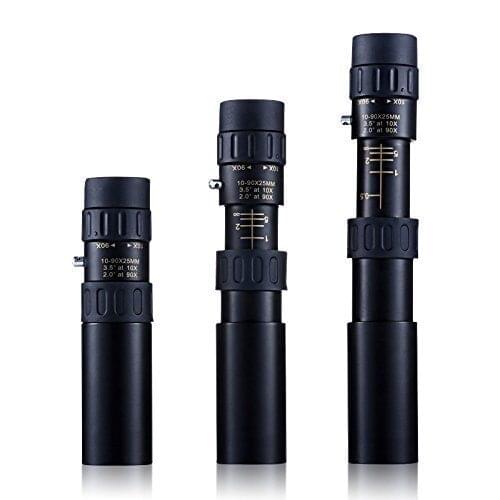 1 PCS Monocular 10-30x25 Zoom Binoculars Telescope Pocket Portable Monocular Hunting Adjust Focus Optical Scope No tripod