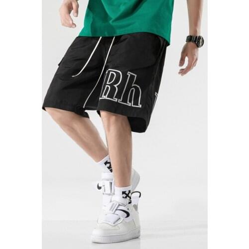 2020 Hip Hop Men Pocket Cargo Shorts Mens High Street Harajuku Shorts Summer New Patchwork Straight Shorts Male