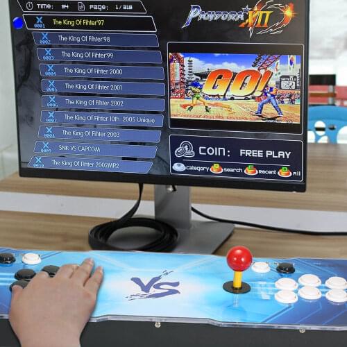Newest Arcade Console Built-in 3188 Arcade Games 1280*720 HD VGA Output 2 Players Control Joystick for PC TV Laptop Projector