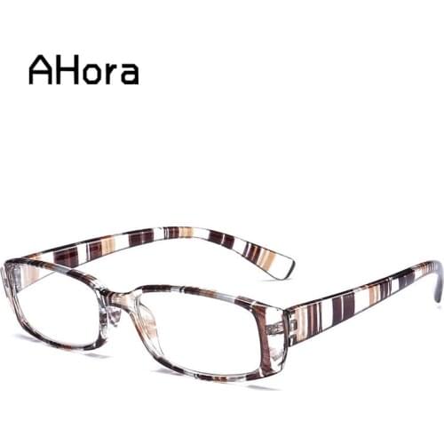 Ahora Ultralight Reading Glasses for Women Men Fashion Zebra-stripe Presbyopia Diopters Glasses Male Female Hyperopia Eyewear