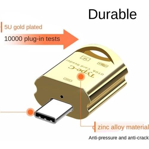 Type C Card Reader Adapter U Disk + TF Card Two-in-one Card Reader Huawei Xiaomi Oppo OTG Adapter USB 2.0 MicroSD