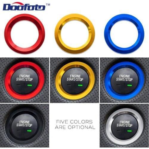 Start Stop Engine Cover Button Ring Car Styling Sticker Fit For Cadillac XT5 For Toyota Rav4 Builk GreatWall Accessories