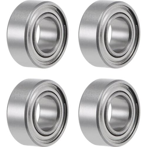 Uxcell SMR105ZZ Deep Groove Ball Bearings 5mm x 10mm x 4mm Double Shielded Stainless Steel for Micro Motor 4pcs