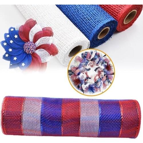 360 inch Diy Mesh Ribbon Flower Bouquet Wrapping Decorating Cloth Durable Reusable Garland Net Cloth for Wreaths Bows Swags