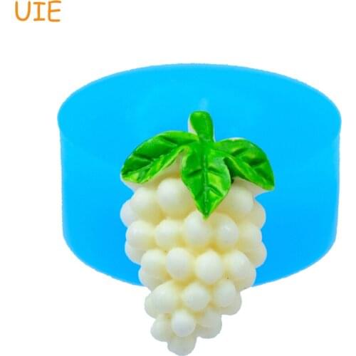 SYL027U 19.9mm Grape Silicone Mold - Fruit Mold Sugarcraft, Cupcake Topper, Fondant, Resin, Jewelry, Gum Paste, Chocolate Mold