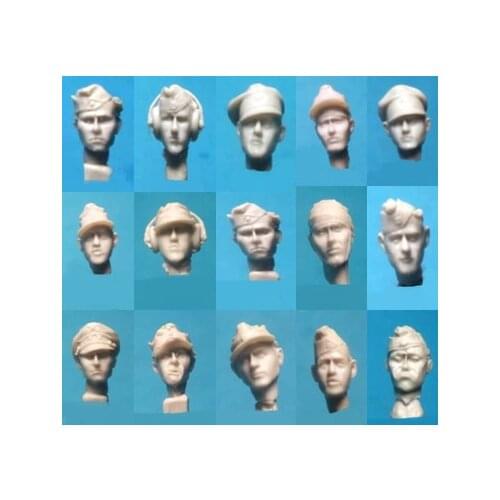 Resin Soldiers of World War II Soldiers Reconstructed Heads 1：35