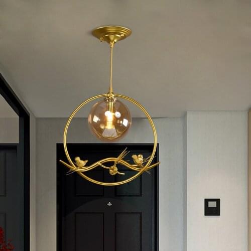 Nordic Glass Pendant Lights Lamp Iron Lighting Living Room Dining Room Bedside lamp Bedroom Loft Home Decor Pendant Hanging Lamp