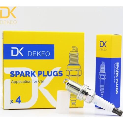 DEKEO For Toyota Corolla Previa Prius Yaris Nissan Quest Sentra 240SX Altima Frontier Maxima Xterra Spark plug BKR5ES-11 4PCS