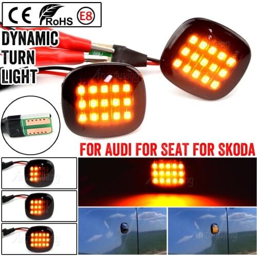 Led Dynamic Side Marker Light Turn Signal Sequential Blinker For Skoda Fabia Octavia MK1 Mk2 For Audi A3 A4 B5 A8 For SEAT