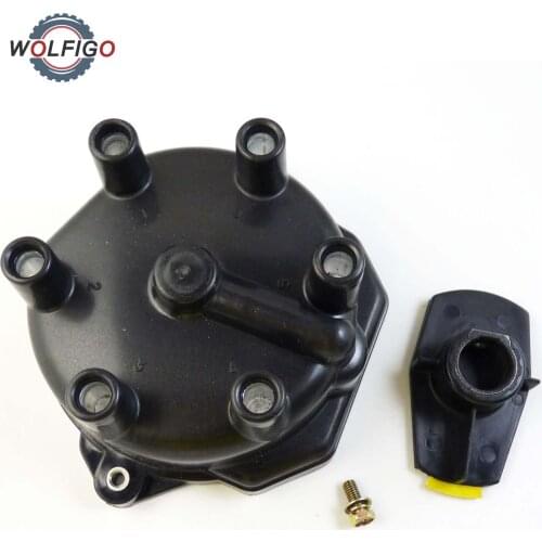 WOLFIGO 1 set IGNITION Distributor Cap & Rotor Kit 22162-0W000 22157-1W600 for Nissan Quest Frontier Pathfinder XTERRA MERCURY