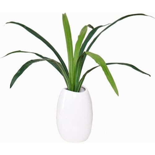 Green Leaf Artificial Plants Vases Real Touch Silk Gladiolus Leaves Wedding Party Decor Flowers DIY Home Table Decoration