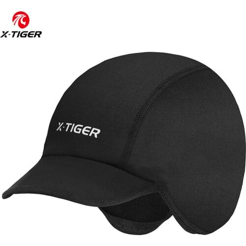 X-TIGER Pro Winter Windproof Fleece Cycling Cap Running Skating Skiing Motocycle Riding Head Hat Woman MTB Bike Cycling Headwear