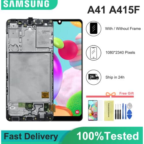 100% New For Samsung Galaxy A41 SM-A415F A415 LCD Display Touch Screen Digitizer Assembly Replacement Parts for samsung a41 lcd