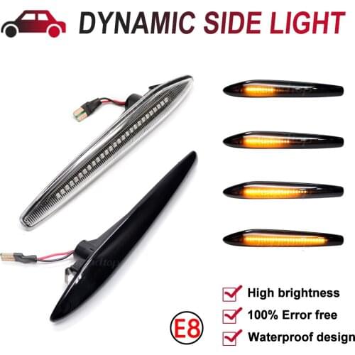 2Pcs For Alfa Romeo 159 Sportwagon Boera Spider 939 Blinker Dynamic Indicator LED Side Light Streamer Turn Signal Lamp Facelift