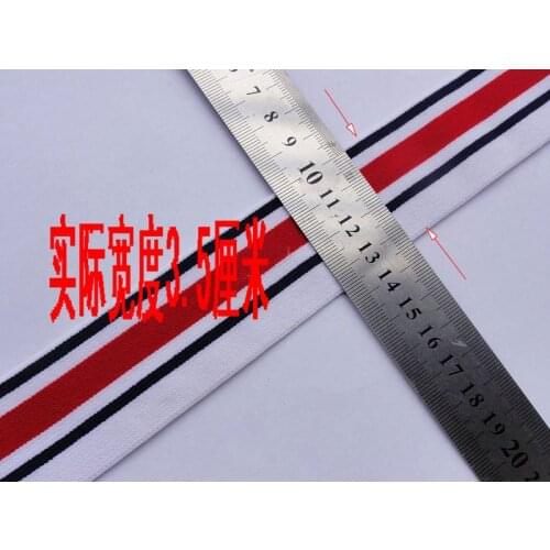 35mm nylon soft elastic band/stripe elastic webbing/ Waist Belt underwear for skirt belt 3.5cm garment accessories free shipping