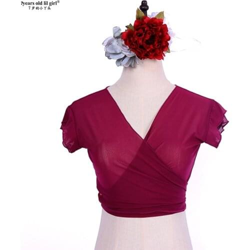 7years Old Lil Girl Chiffon Tribal Belly Dance Costume Top Bohemia Gypsy ModernCSS42