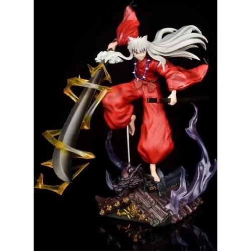 Anime Inuyasha GK PVC Action Figure Collectible Model Doll Toy 36cm