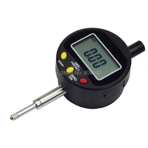 High Accuracy 0-12mm 0.01mm Electronic Digital Indicator ABS Preset Digital Dial Indicator Gauge 3Keys Electronic Dial Indicator